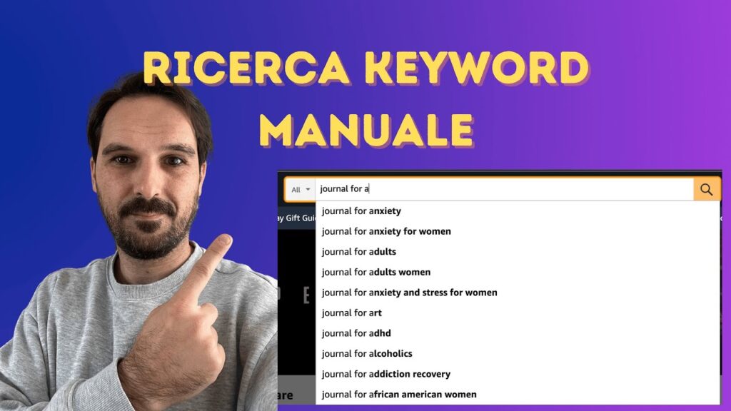 Ricerca keyword manuale Self Publishing