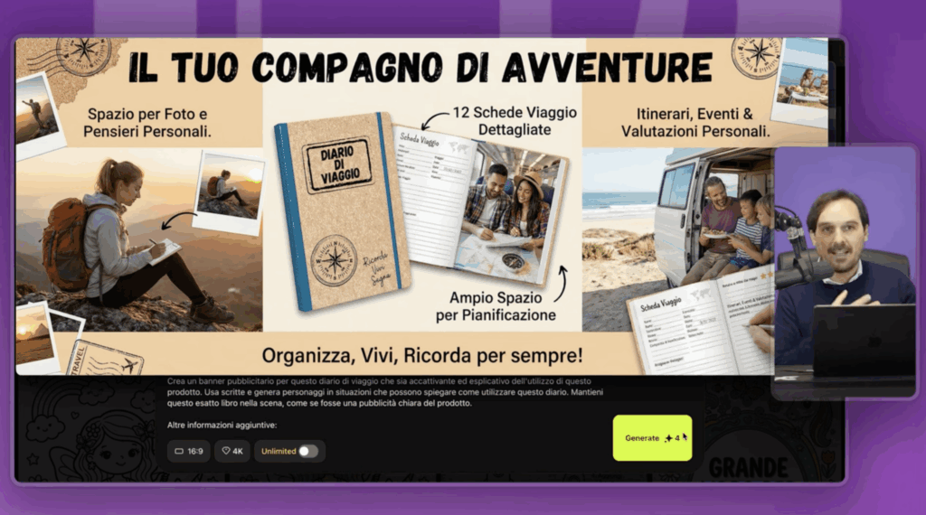 Creare banner lunghi con Nano Banana Pro