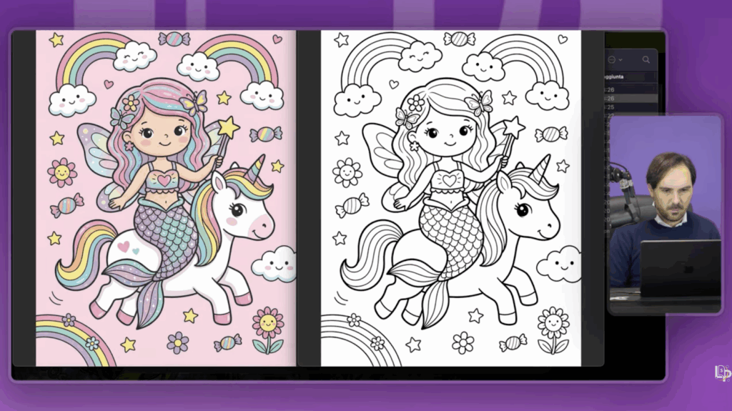 Coloring Book generato con Nano Banana Pro