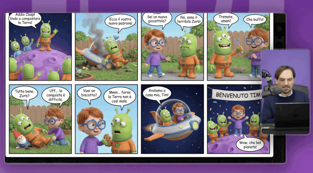 Storie illustrate con Nano Banana Pro