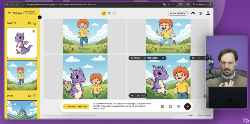 Anima la tua storia con Google Labs