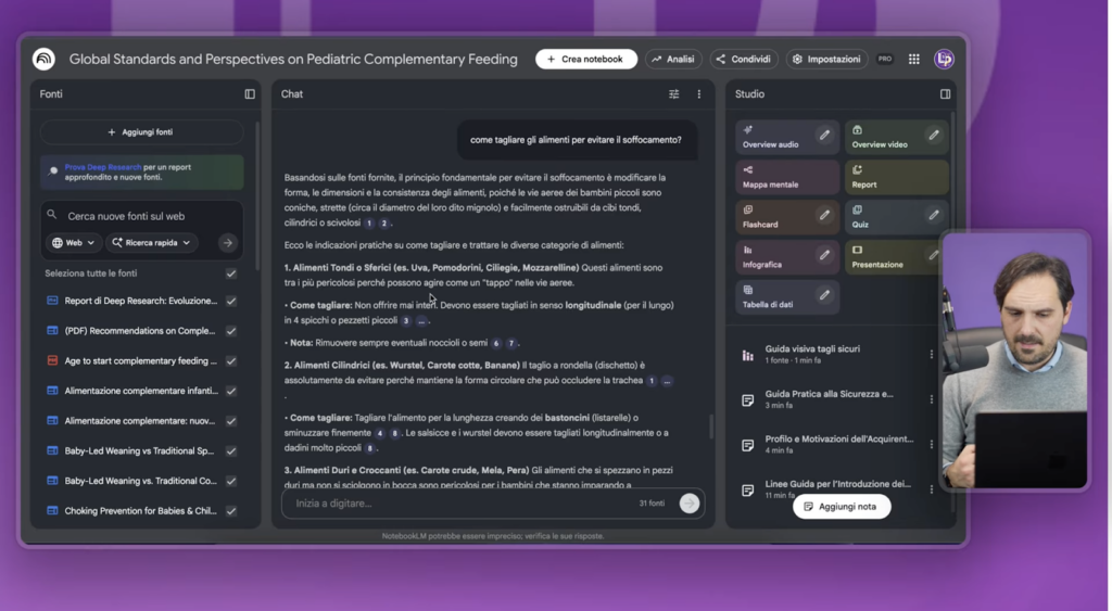 Come creare delle infografiche con NotebookLM