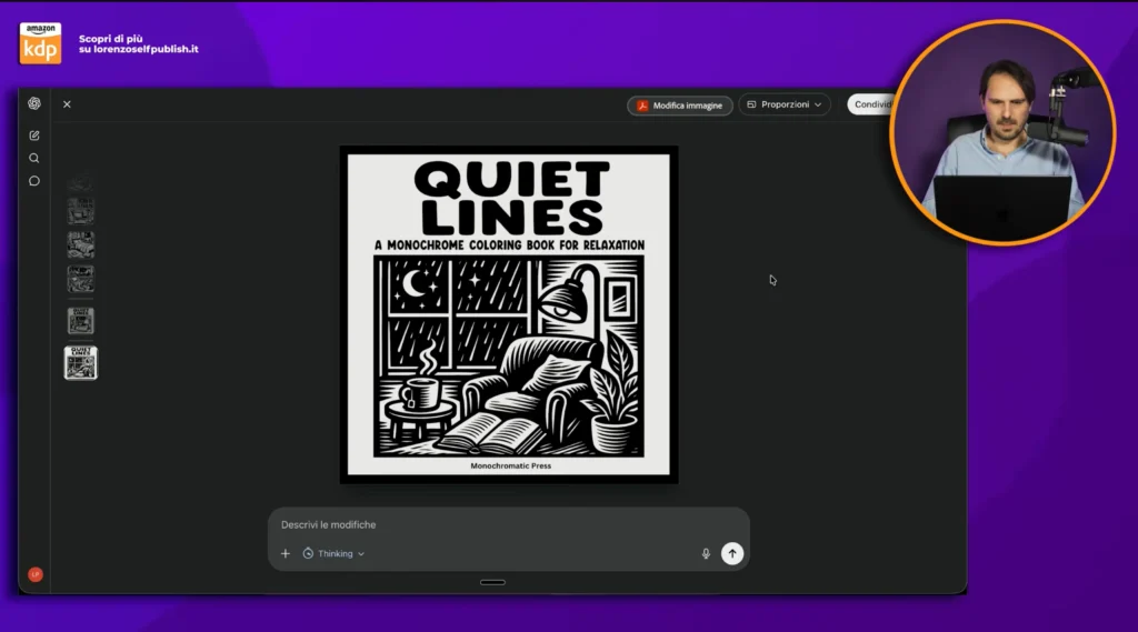 Copertina per monochrome coloring book